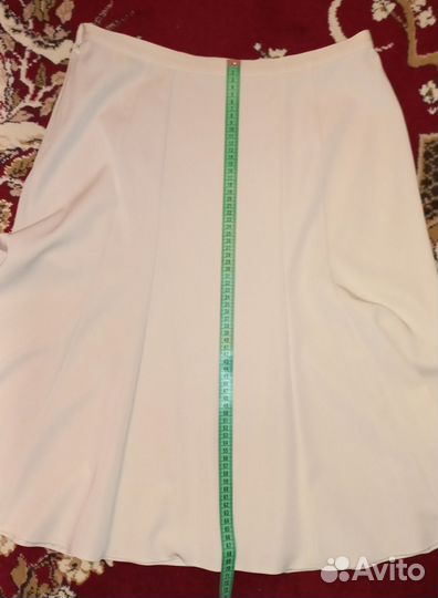 Юбка годе, 52 р,бело-кремовая, новая