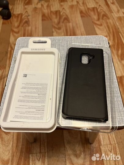Чехол книжка на samsung galaxy А8+
