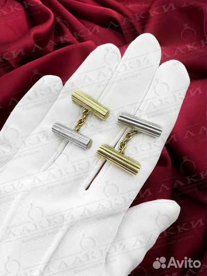 Золотые запонки Chimento 750 / 10.32 гр