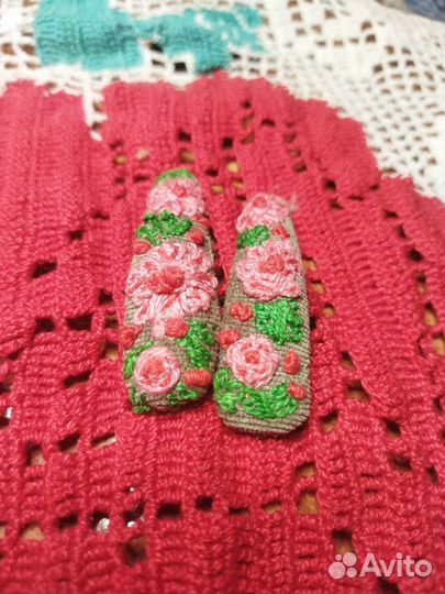 Заколка для волос ручная работа