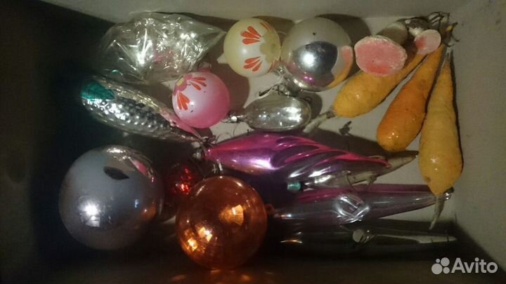 Ёлка и ёлочные игрушки из СССР