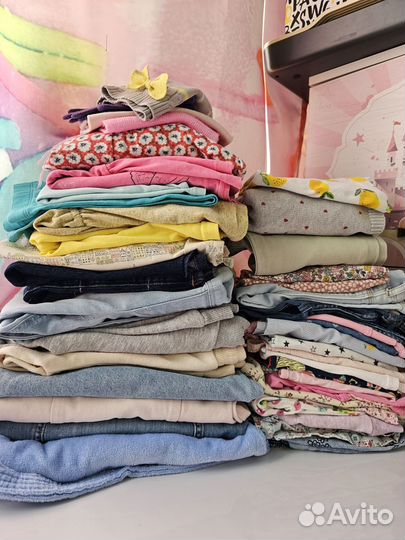 Огромный пакет вещей на девочку 86-92-98