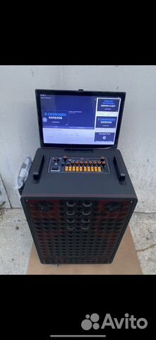 Комбоусилитель караоке с монитором