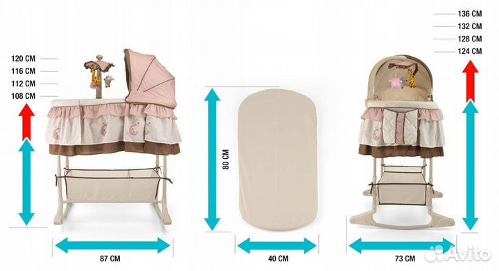 Кроватка-люлька, шезлонг, кокон-зевушка