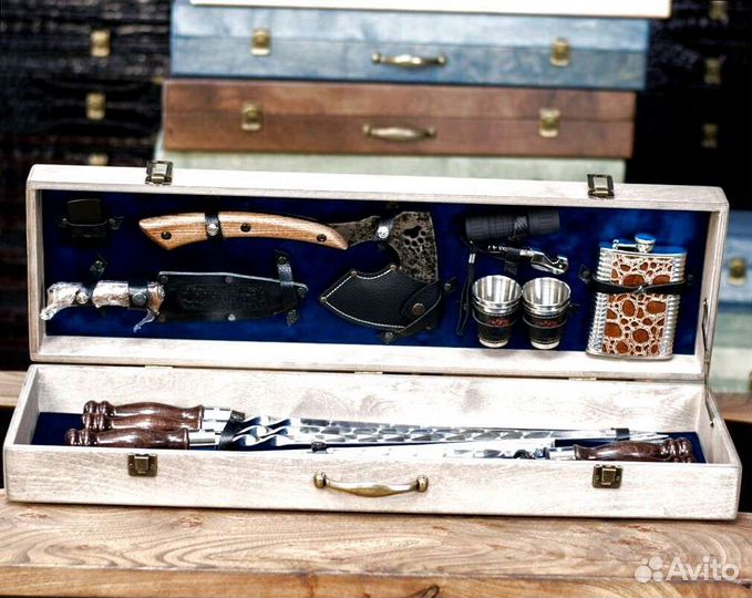 Подарочный набор для барбекю в чемодане