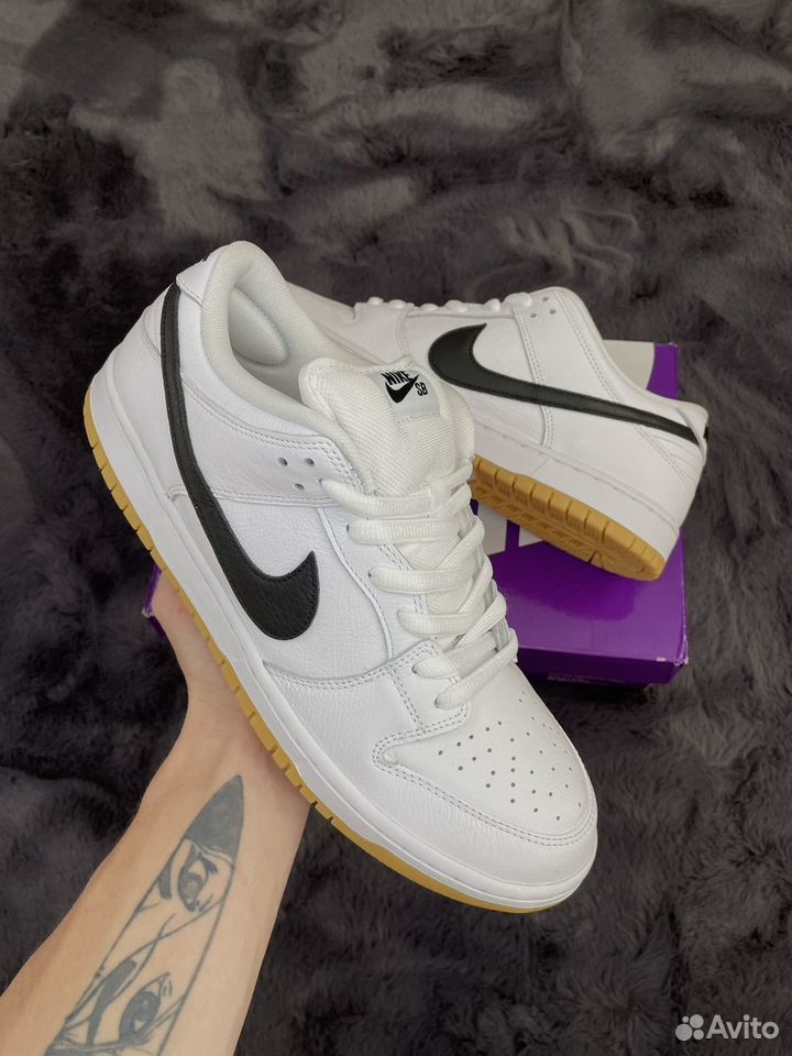 Nike SB Dunk Low Pro White Gum 10.5US