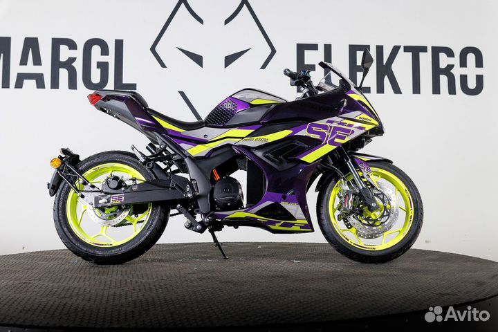 Электромотоцикл SE RR (72v 60ah) фиолетовый