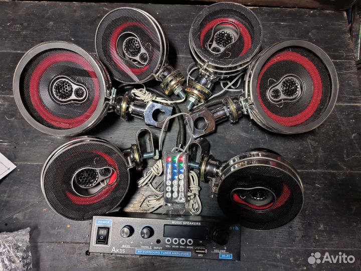 Музыка на мотоцикл полный комплект