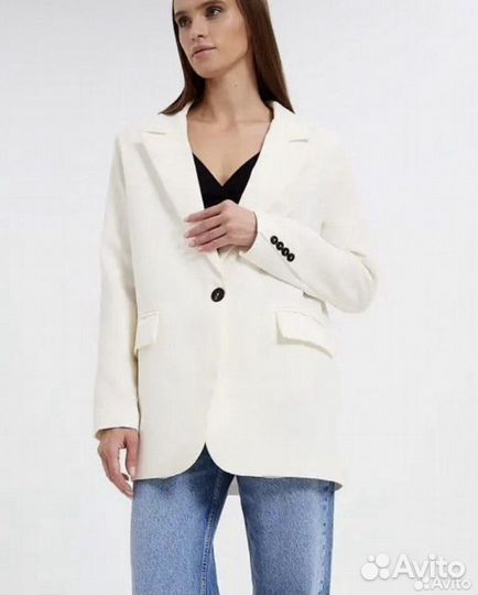 Пиджако оверсайз молочный