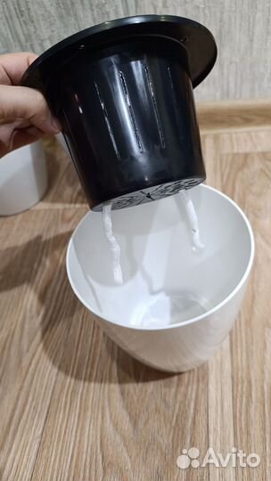 Кашпо для фитильного полива