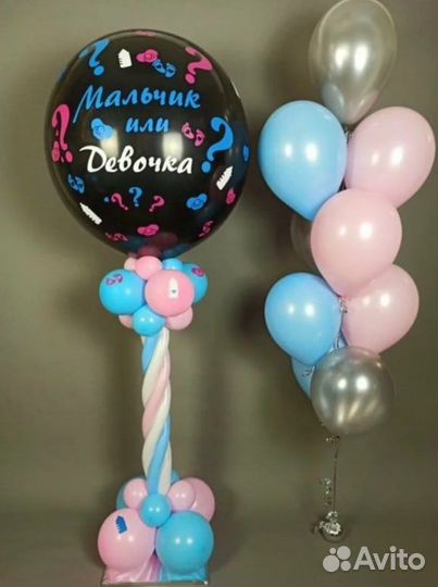 Шарики для гендер пати