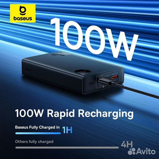 Паурбанк Baseus, 140 Вт, 24000 мАч новый