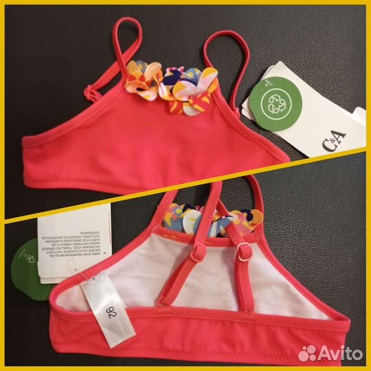 Детский купальник (топы,трусики) детский 98 104
