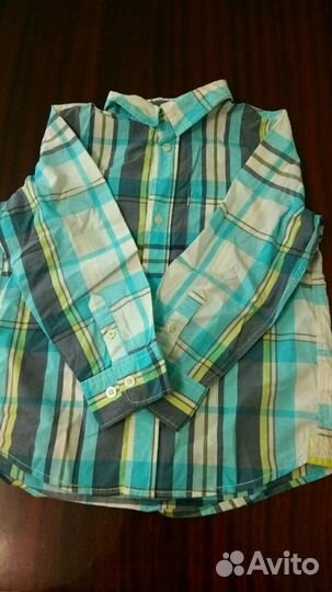 Рубашки:джин.(Levi's) и 3 шт х/б дет. 3-6 лет