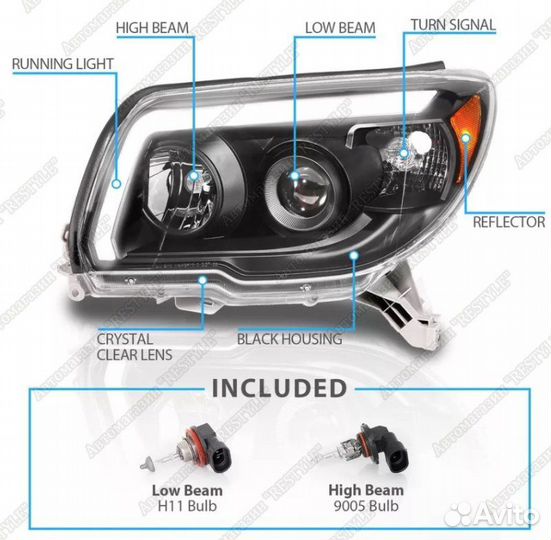 Фары передние Toyota Hilux Surf 215 2005-2009