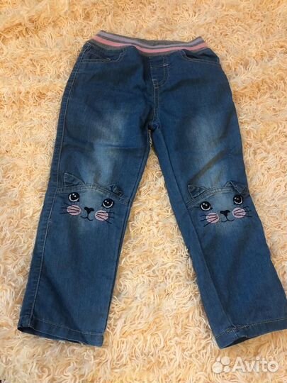Джинсы для девочки 110