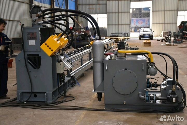 Установка для обработки уголка и полосового прокат