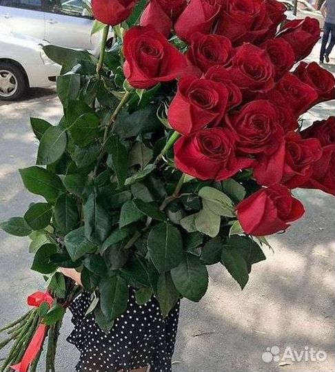 Высокие розы 150 160 170 180 190см доставка Москва