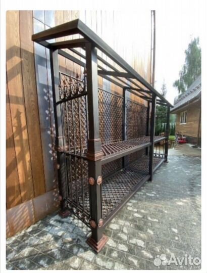 Дровницы уличные по индивидуальным заказам