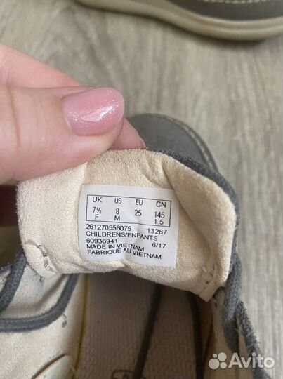 Ботинки детские для девочки 25 размер Clarks