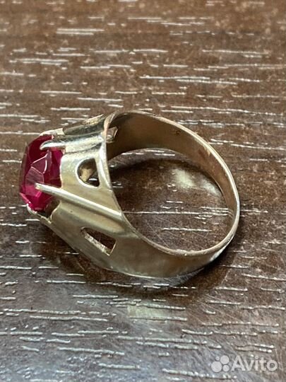 Кольцо серебряное 875 пробы