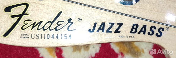 Fender Jazz bass avri'75 USA