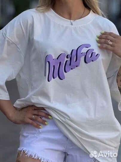 Футболка женская оверсайз хлопок 100%