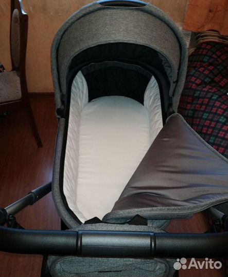 Коляска 2 в 1 mowbaby zoom silver beige