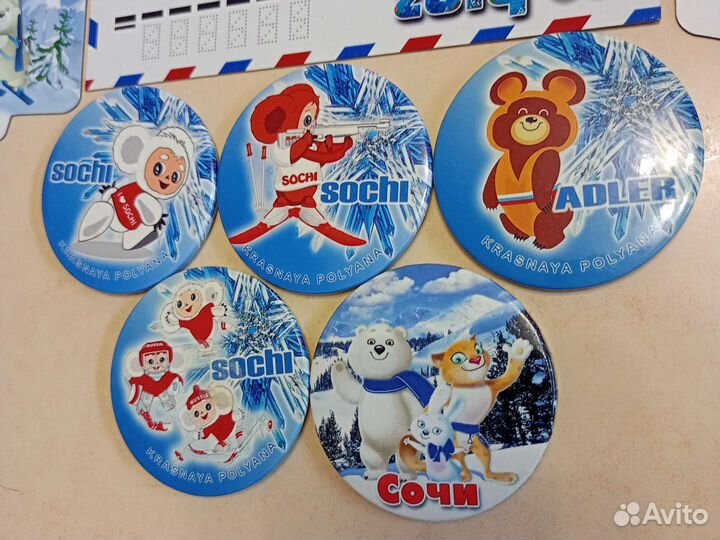 Магнитики на холодильник Сочи 2014. Олимпиада