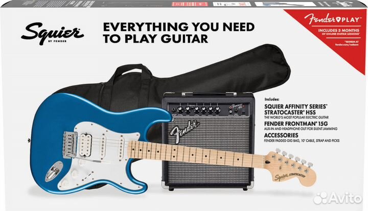 Комплект fender squier Affinity 2021 Stratocaster