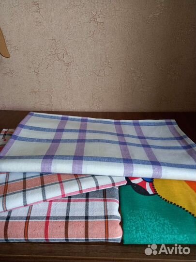 Простынь х/б и скатерть льняная