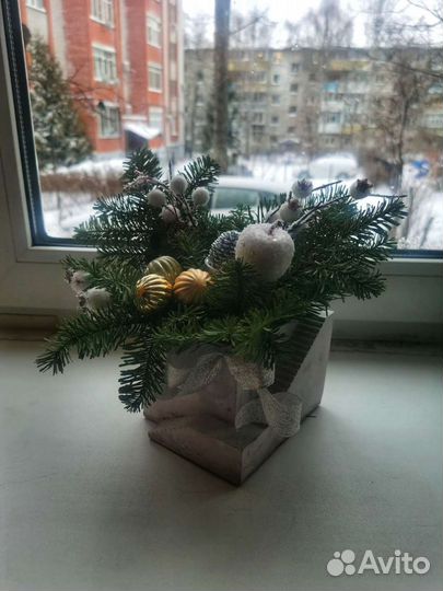 Кашпо из бетона