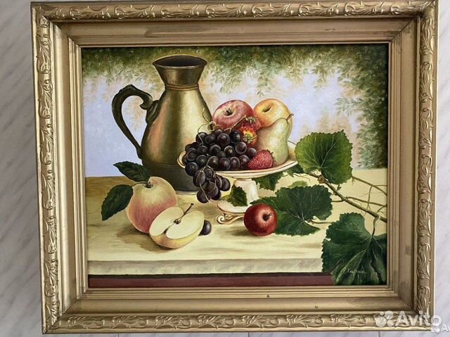 Картина маслом на холсте натюрморт