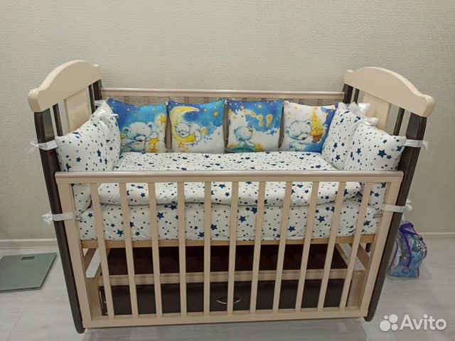 Бортики в кроватку 8шт