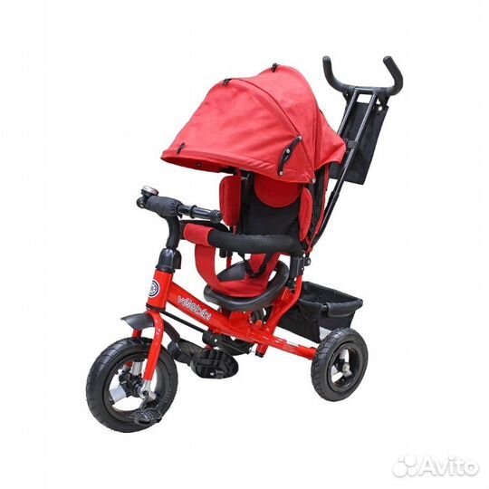 Детский трехколесный велосипед с ручкой новый
