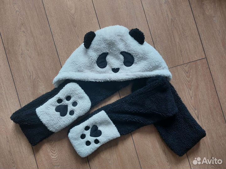 Шапка-шарф Мишка