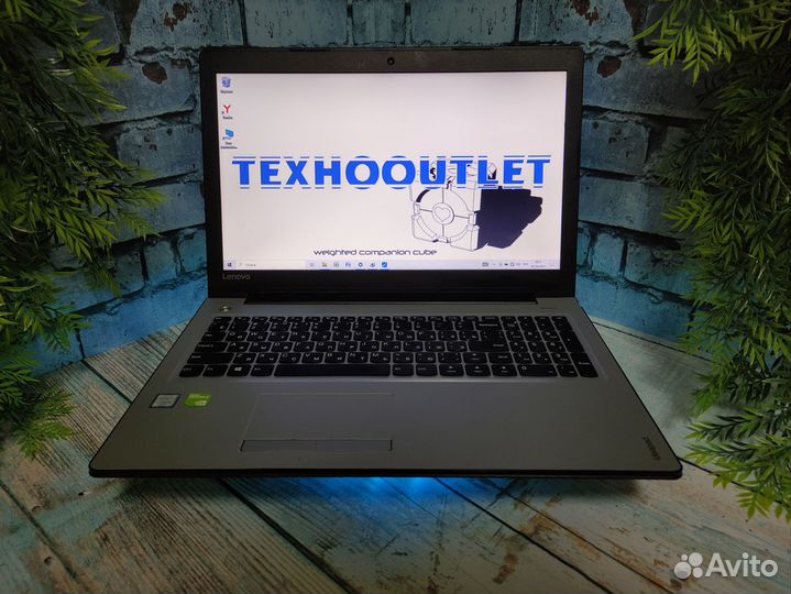 Стильный шустрый ноутбук Lenovo i3/8gb/ssd/gf920mx