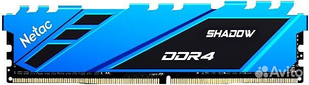 8Gb DDR4 3600MHz Netac Shadow Blue (ntsdd4P36SP-08