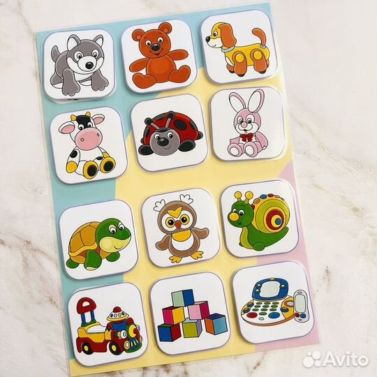 Развивающая игра на липучках 1