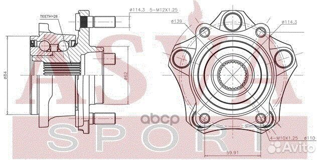 Ступица колеса с ABS перед прав/лев szwhgvjbmf
