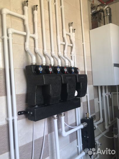 Монтаж систем отопления и водоснабжения