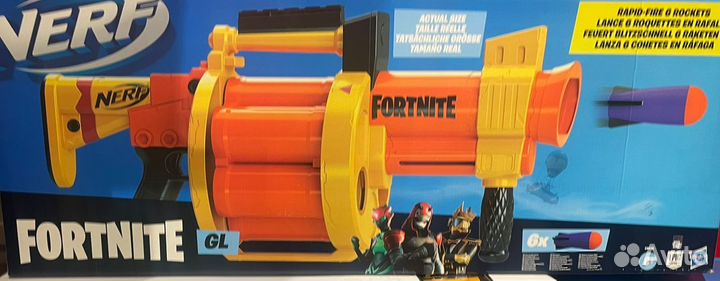 Бластер Nerf fortnite гранатомет GL