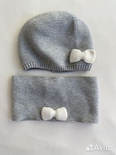 Jacadi сет шапочка снуд варежки