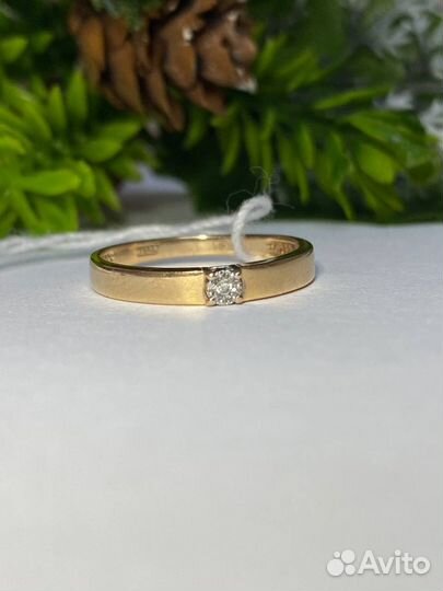 Золотое кольцо с бриллиантами 585 пр арт 500/988