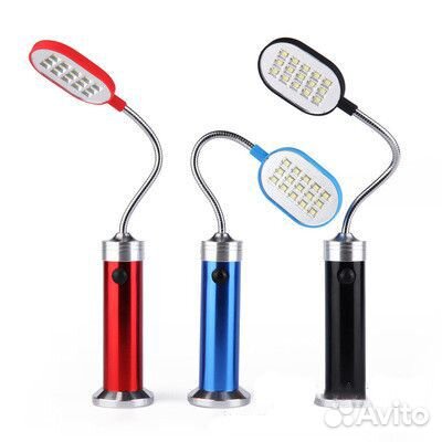 Фонарь на гибкой ножке, на магните