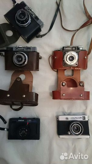 Фотоаппараты Смена - 2/6/8/35 и Чайка 2 СССР