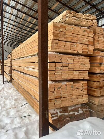 Доска обрезная 40х150х6000мм