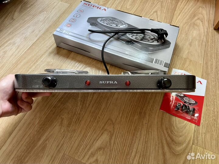 Плита электрическая 2 конфорки supra