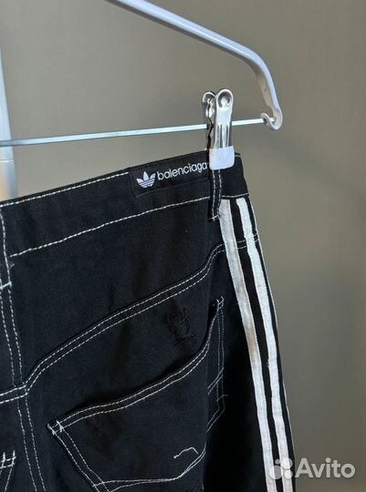 Шорты Distressed Balenciaga Adidas