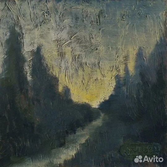 Картина маслом на холсте пейзаж